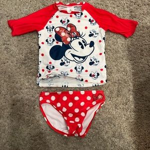 Disney Minnie Mouse girls swimsuit size 7/8